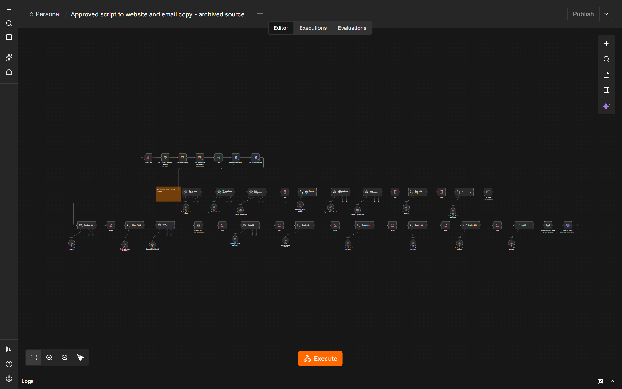 Original finalized-script copy workflow